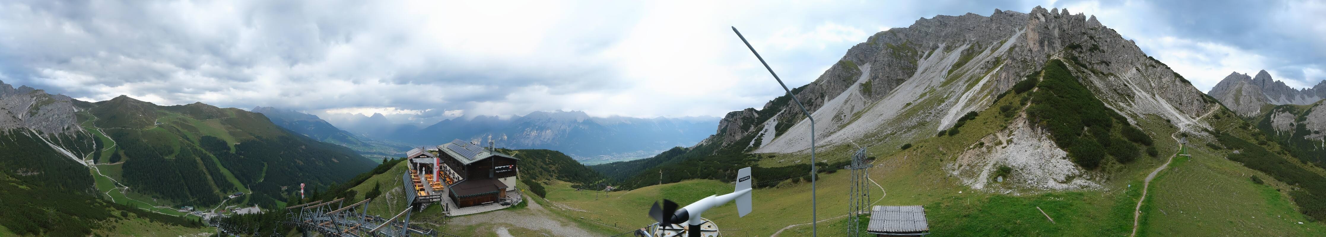 Archiv Foto Webcam Axams: Blick vom Birgitzköpflhaus