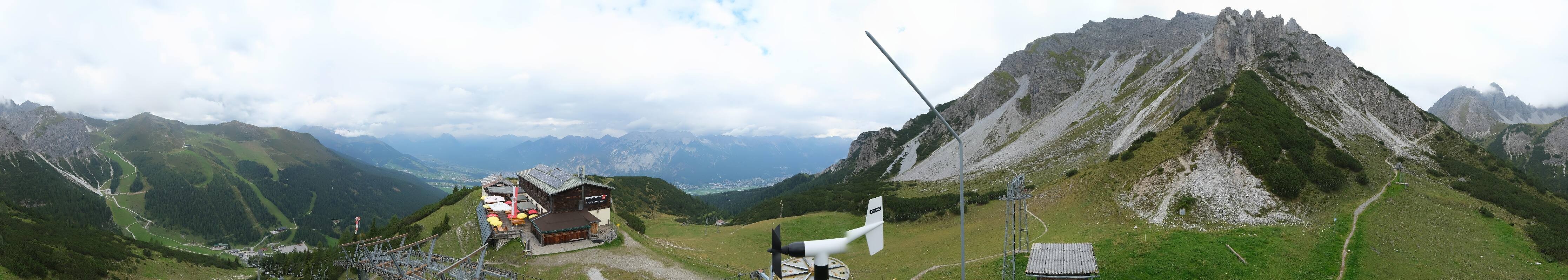 Archiv Foto Webcam Axams: Blick vom Birgitzköpflhaus