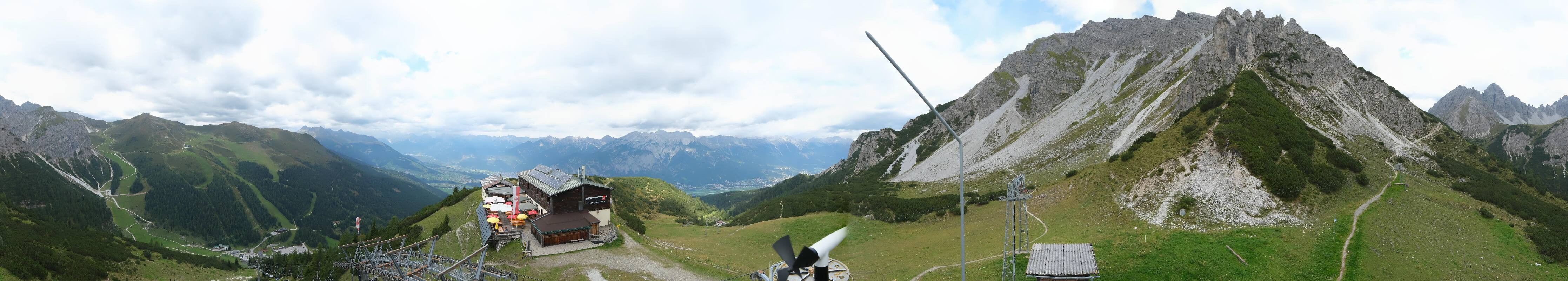 Archiv Foto Webcam Axams: Blick vom Birgitzköpflhaus