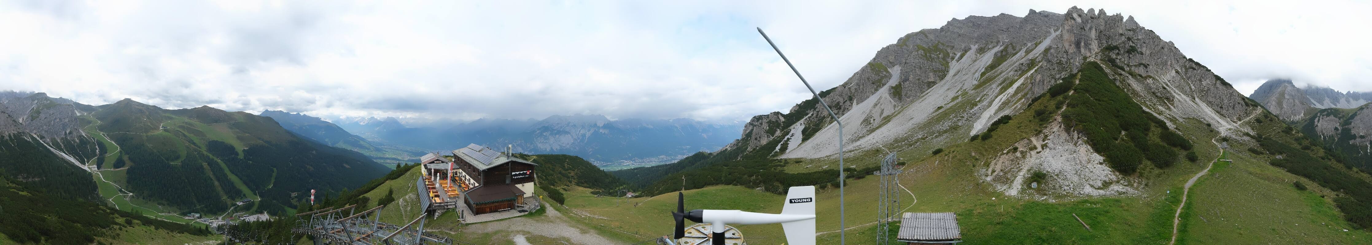 Archiv Foto Webcam Axams: Blick vom Birgitzköpflhaus