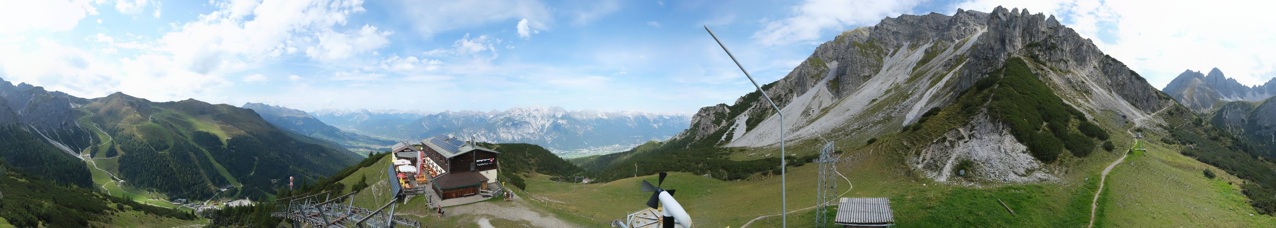 Archiv Foto Webcam Axams: Blick vom Birgitzköpflhaus