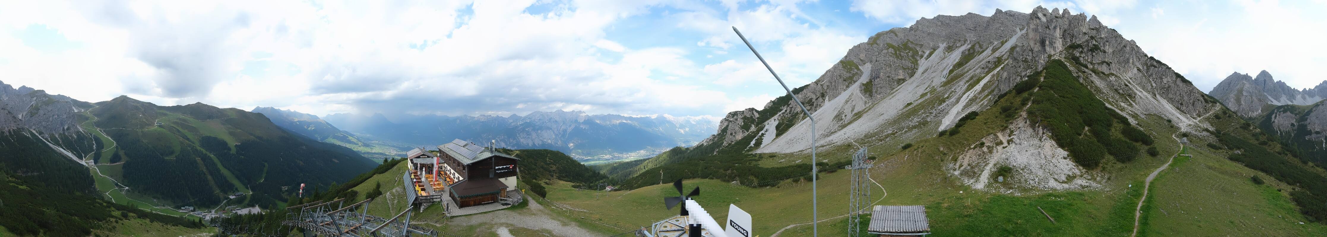 Archiv Foto Webcam Axams: Blick vom Birgitzköpflhaus