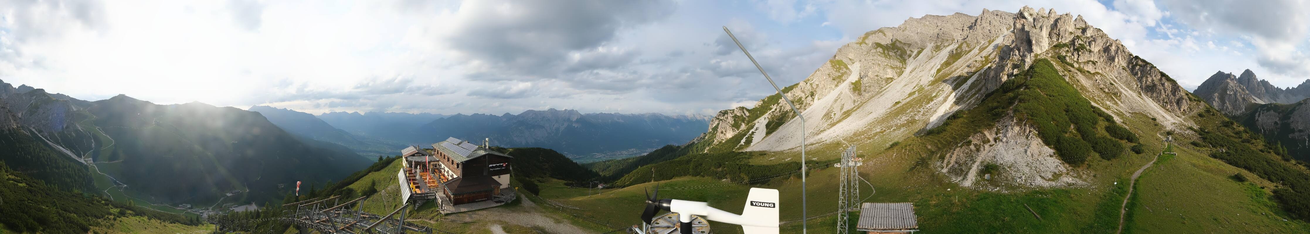 Archiv Foto Webcam Axams: Blick vom Birgitzköpflhaus
