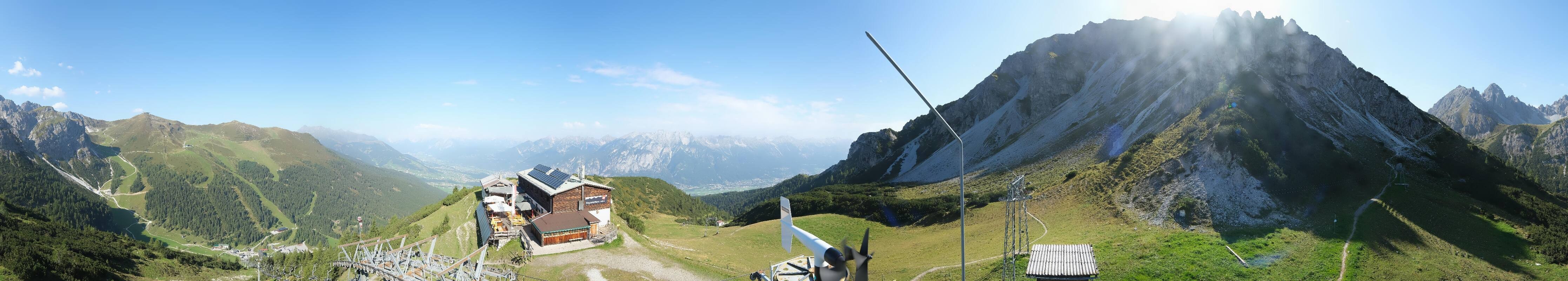 Archiv Foto Webcam Axams: Blick vom Birgitzköpflhaus