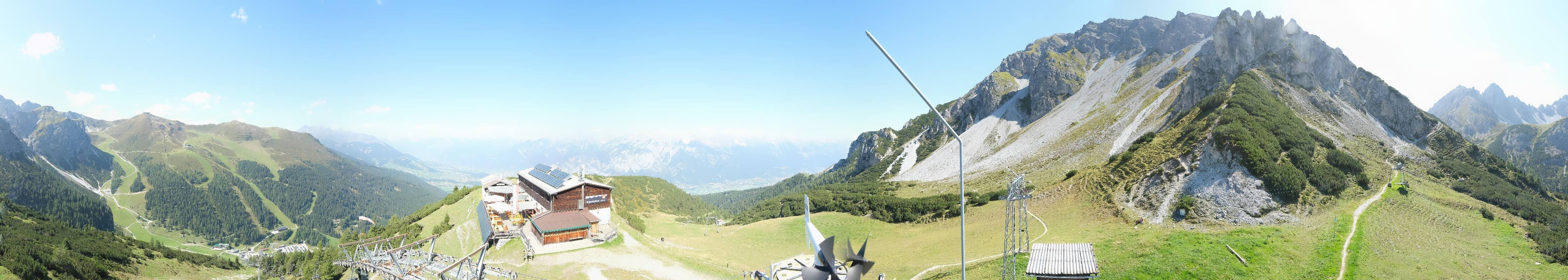 Archiv Foto Webcam Axams: Blick vom Birgitzköpflhaus