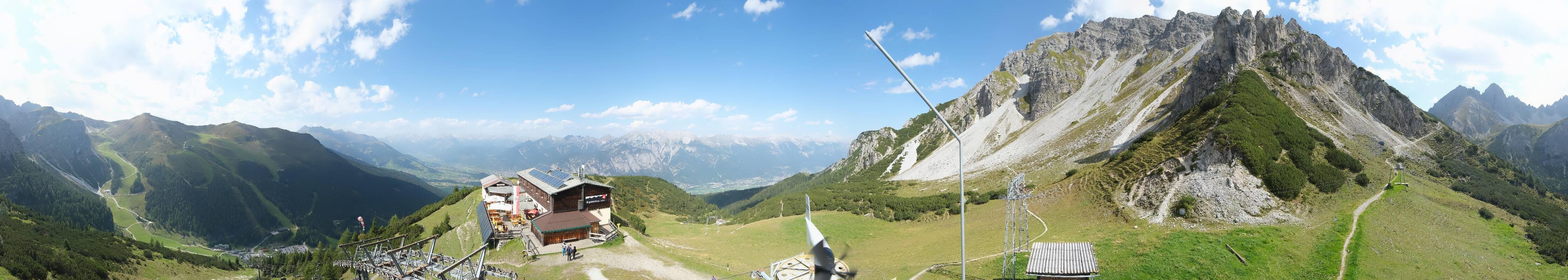 Archiv Foto Webcam Axams: Blick vom Birgitzköpflhaus