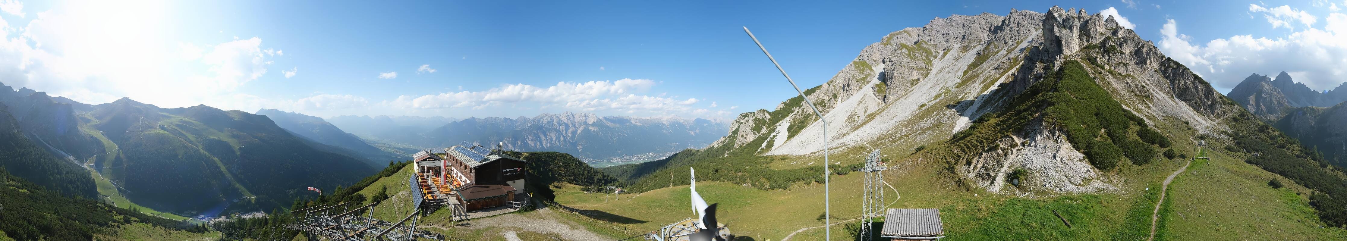Archiv Foto Webcam Axams: Blick vom Birgitzköpflhaus