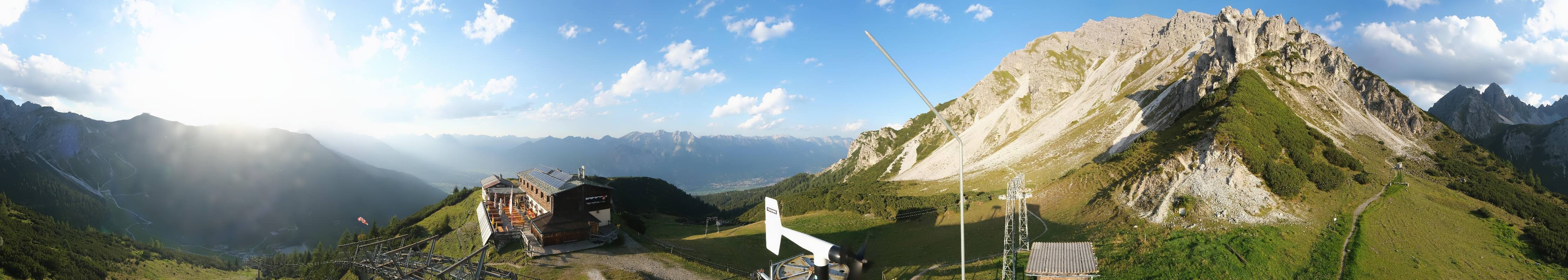 Archiv Foto Webcam Axams: Blick vom Birgitzköpflhaus