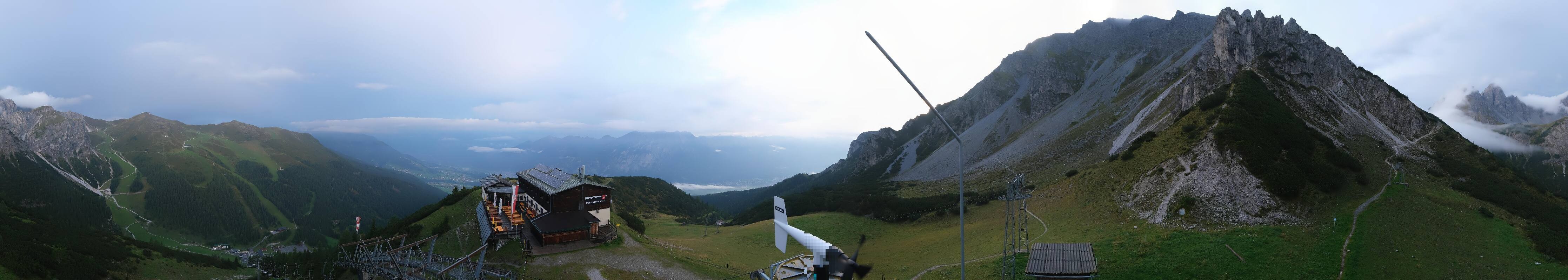 Archiv Foto Webcam Axams: Blick vom Birgitzköpflhaus