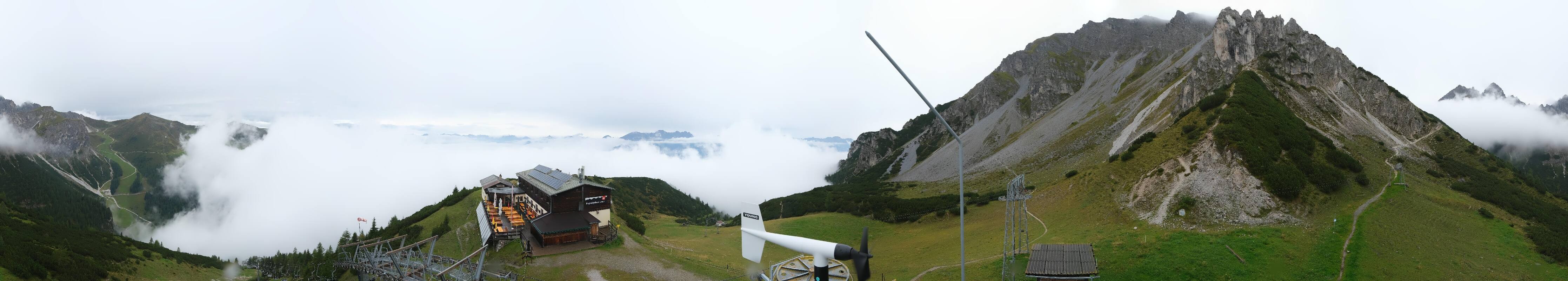 Archiv Foto Webcam Axams: Blick vom Birgitzköpflhaus