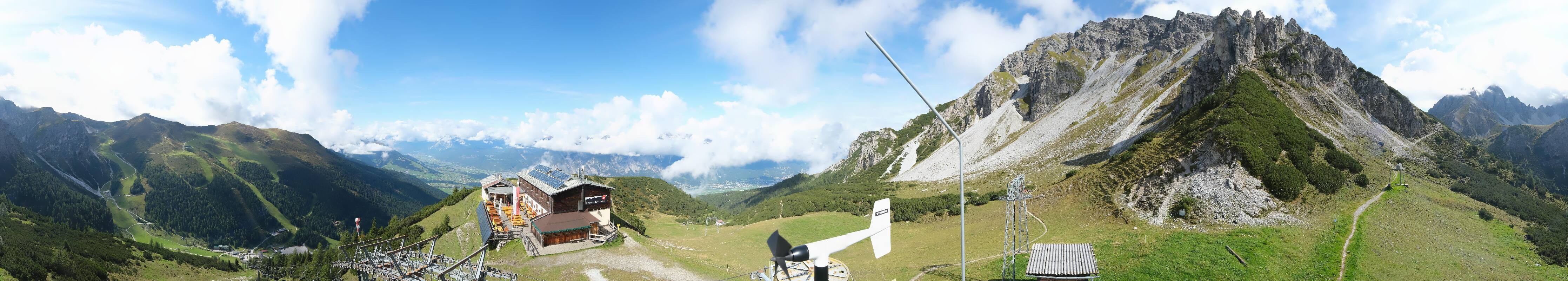 Archiv Foto Webcam Axams: Blick vom Birgitzköpflhaus