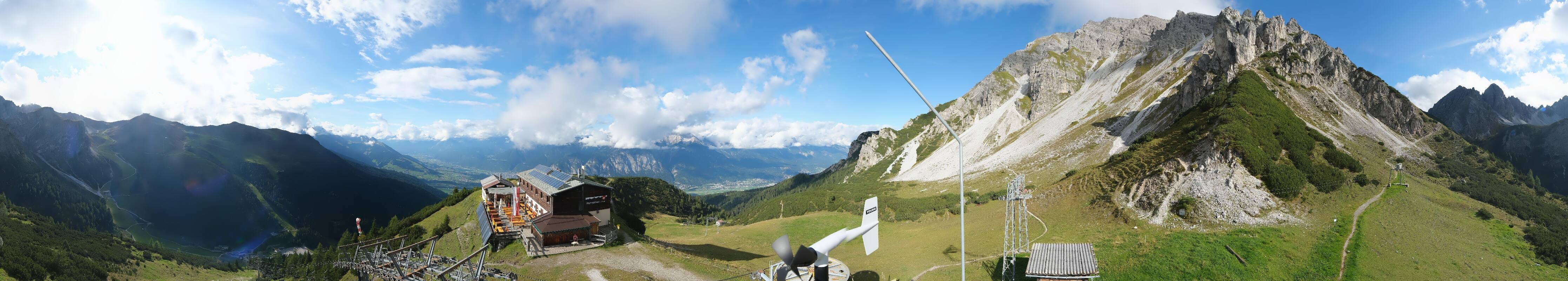 Archiv Foto Webcam Axams: Blick vom Birgitzköpflhaus
