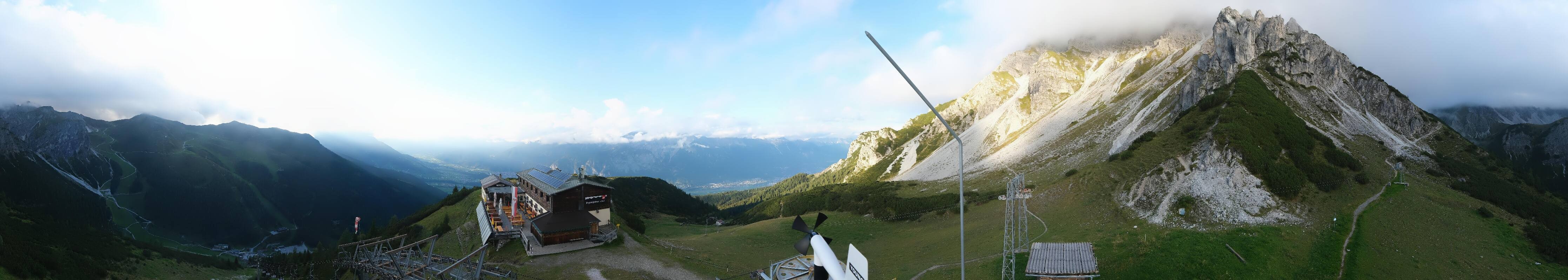 Archiv Foto Webcam Axams: Blick vom Birgitzköpflhaus