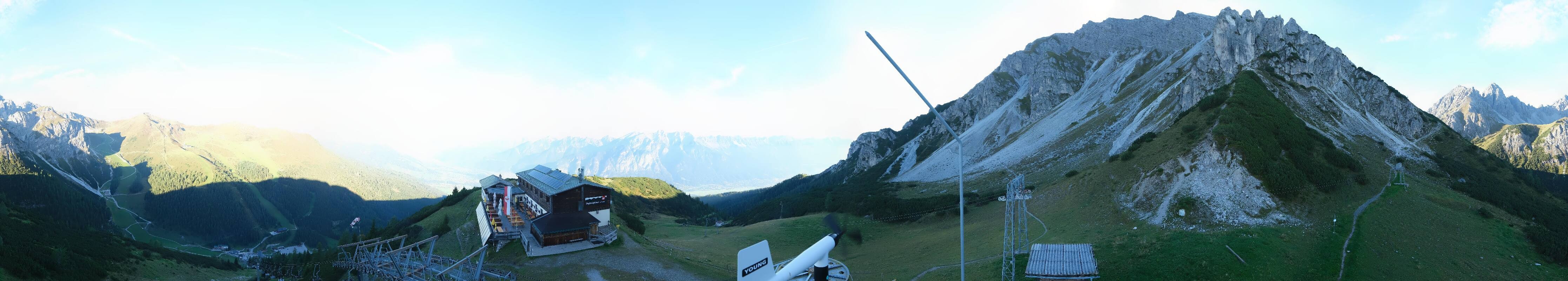 Archiv Foto Webcam Axams: Blick vom Birgitzköpflhaus