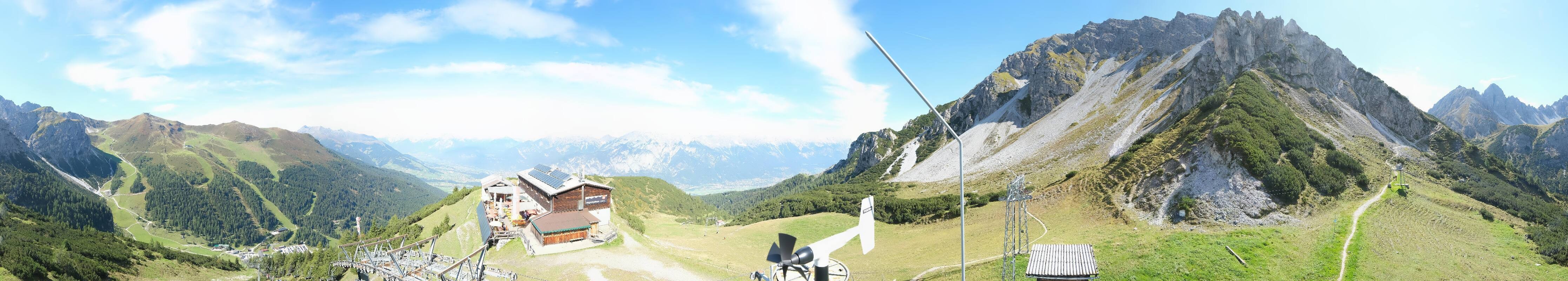 Archiv Foto Webcam Axams: Blick vom Birgitzköpflhaus