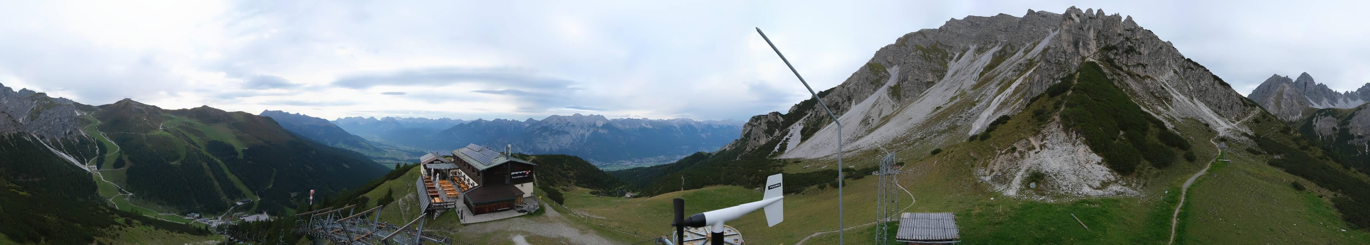 Archiv Foto Webcam Axams: Blick vom Birgitzköpflhaus