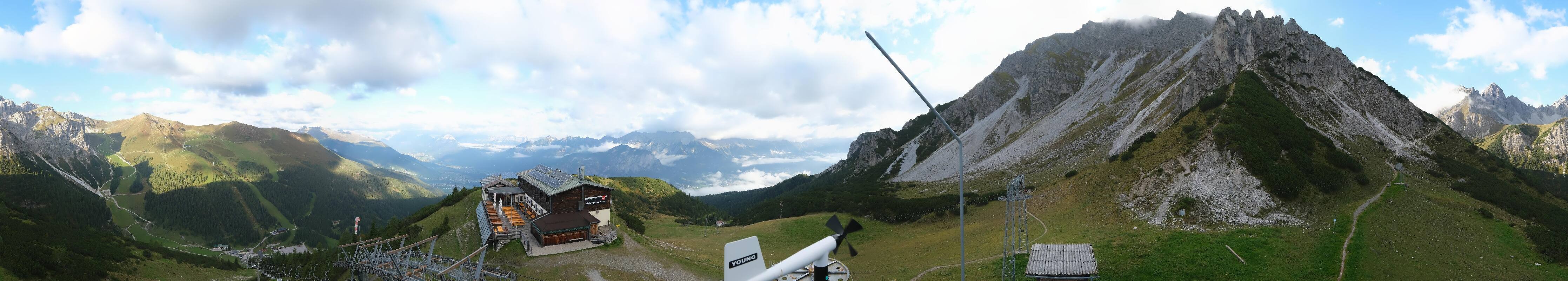Archiv Foto Webcam Axams: Blick vom Birgitzköpflhaus
