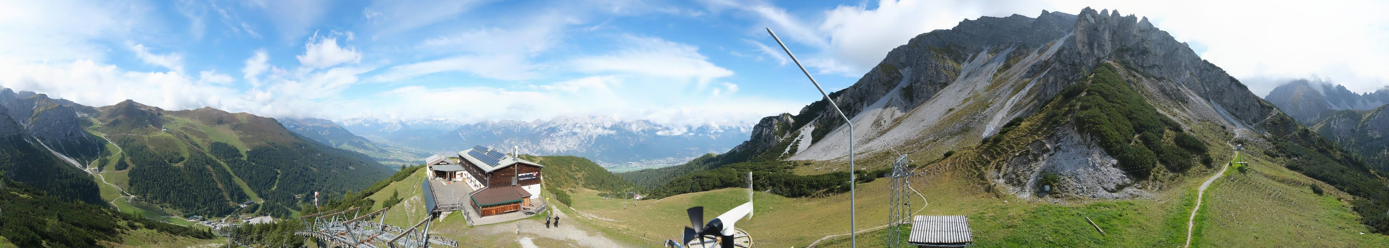 Archiv Foto Webcam Axams: Blick vom Birgitzköpflhaus