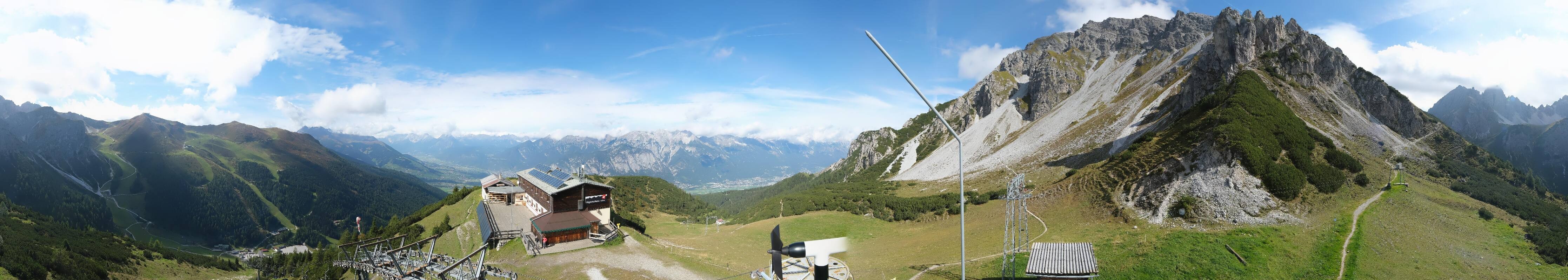 Archiv Foto Webcam Axams: Blick vom Birgitzköpflhaus
