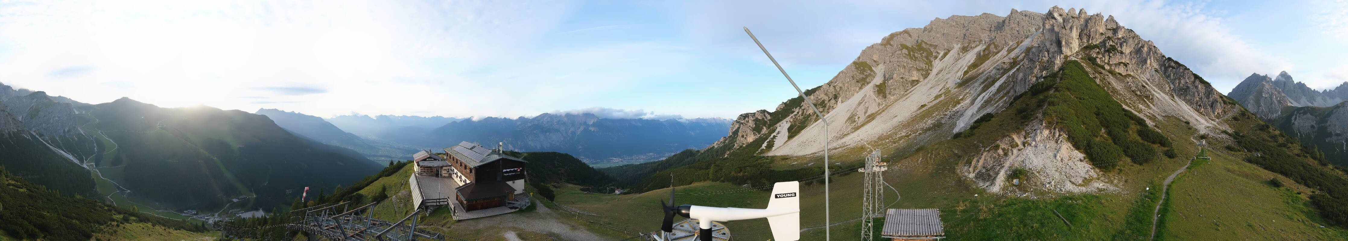 Archiv Foto Webcam Axams: Blick vom Birgitzköpflhaus