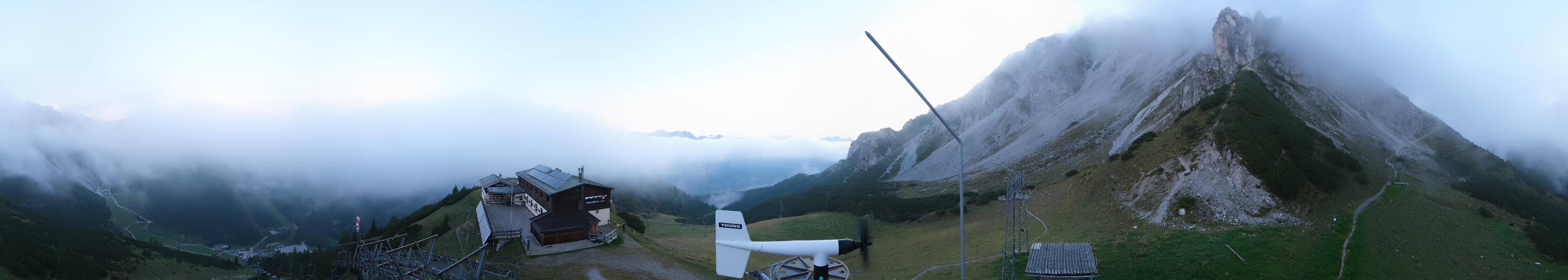 Archiv Foto Webcam Axams: Blick vom Birgitzköpflhaus