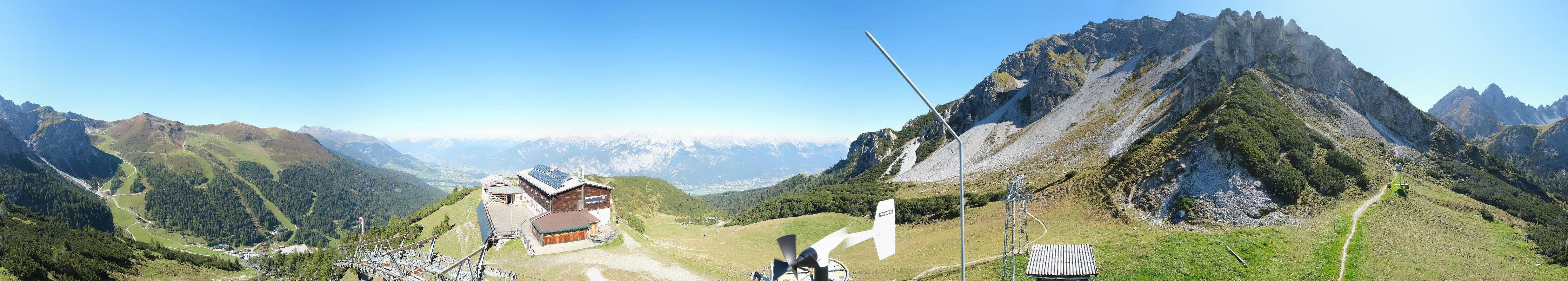 Archiv Foto Webcam Axams: Blick vom Birgitzköpflhaus