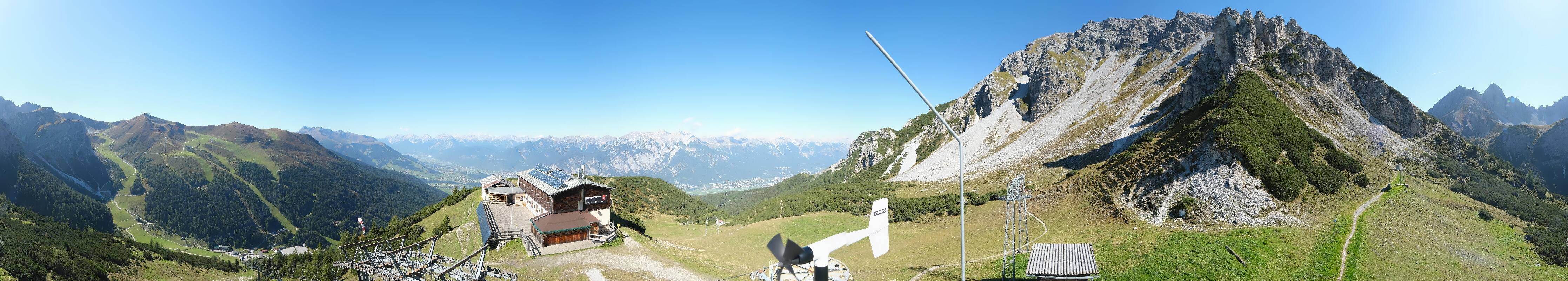 Archiv Foto Webcam Axams: Blick vom Birgitzköpflhaus
