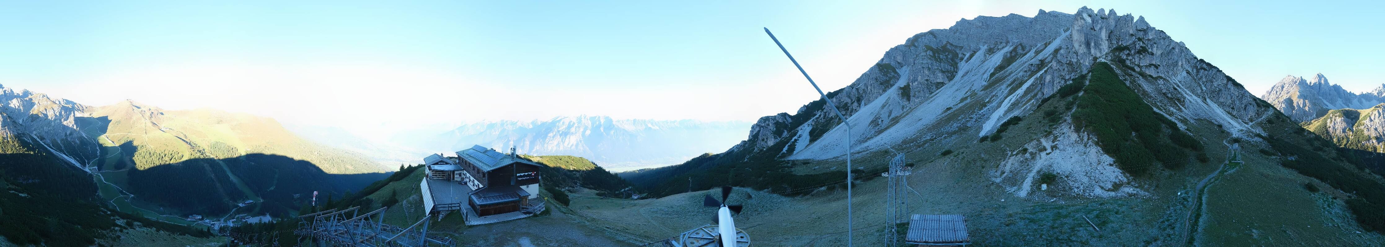 Archiv Foto Webcam Axams: Blick vom Birgitzköpflhaus