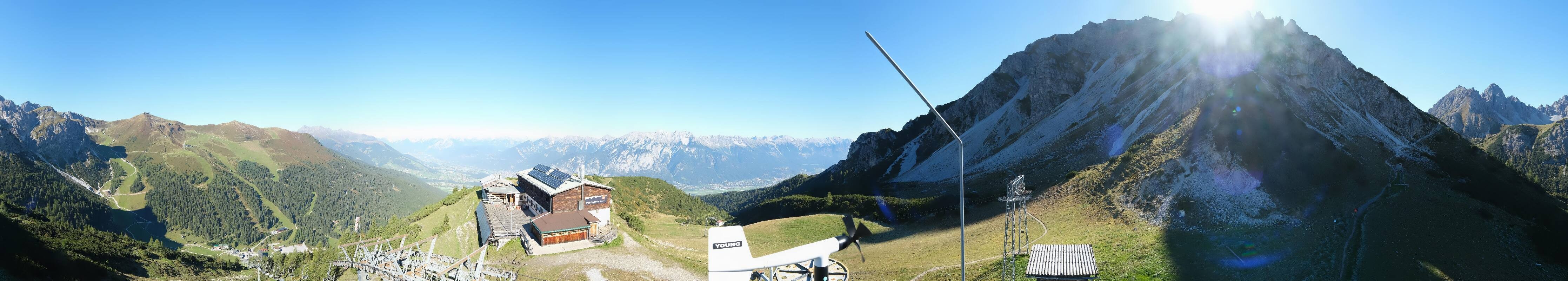 Archiv Foto Webcam Axams: Blick vom Birgitzköpflhaus