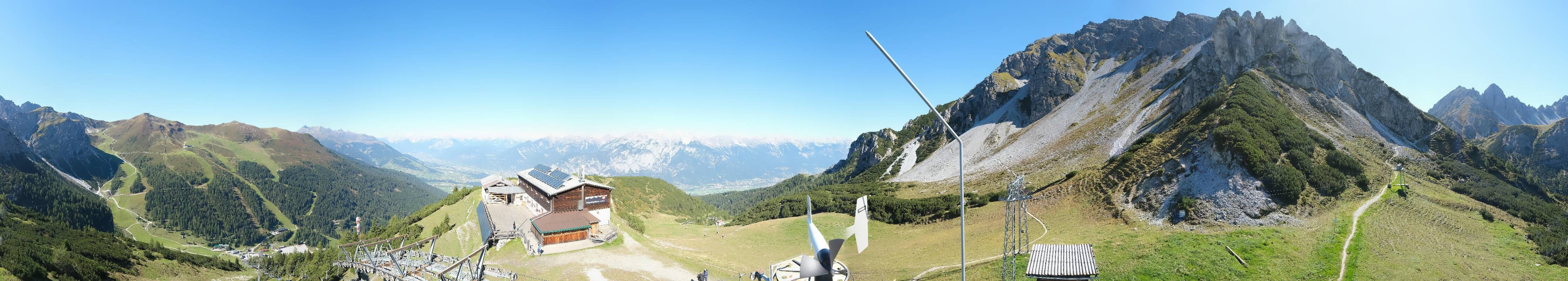 Archiv Foto Webcam Axams: Blick vom Birgitzköpflhaus