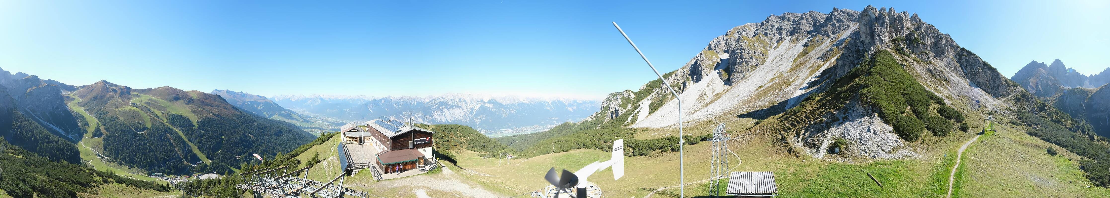Archiv Foto Webcam Axams: Blick vom Birgitzköpflhaus