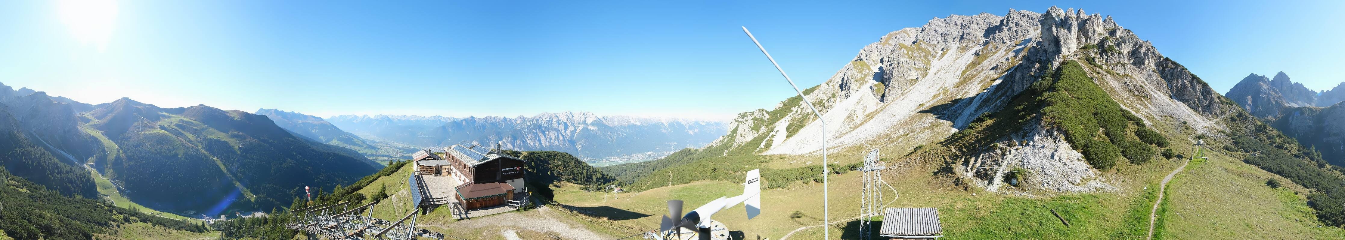 Archiv Foto Webcam Axams: Blick vom Birgitzköpflhaus