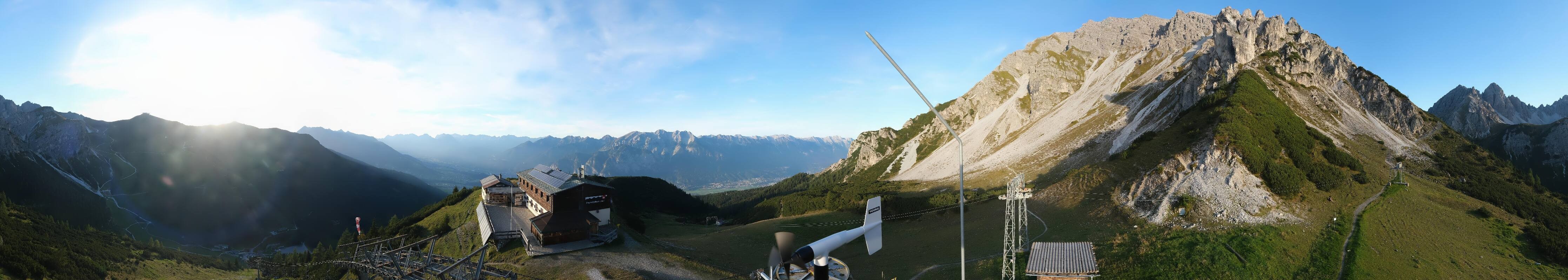Archiv Foto Webcam Axams: Blick vom Birgitzköpflhaus