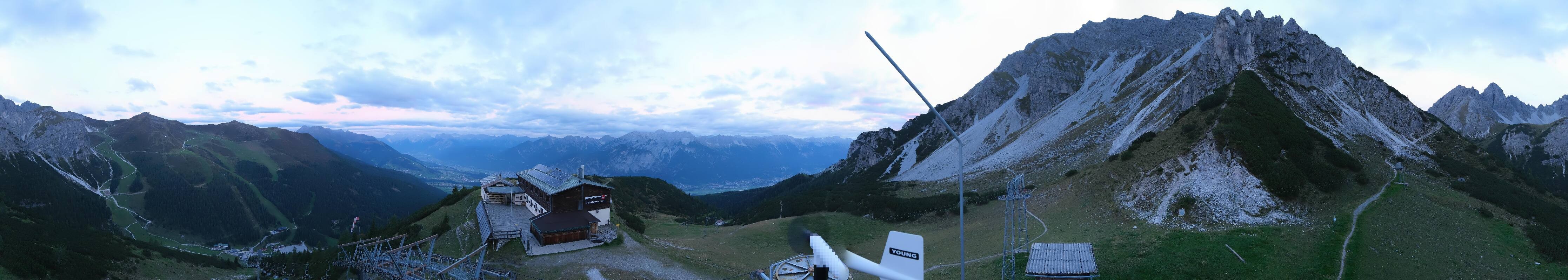 Archiv Foto Webcam Axams: Blick vom Birgitzköpflhaus