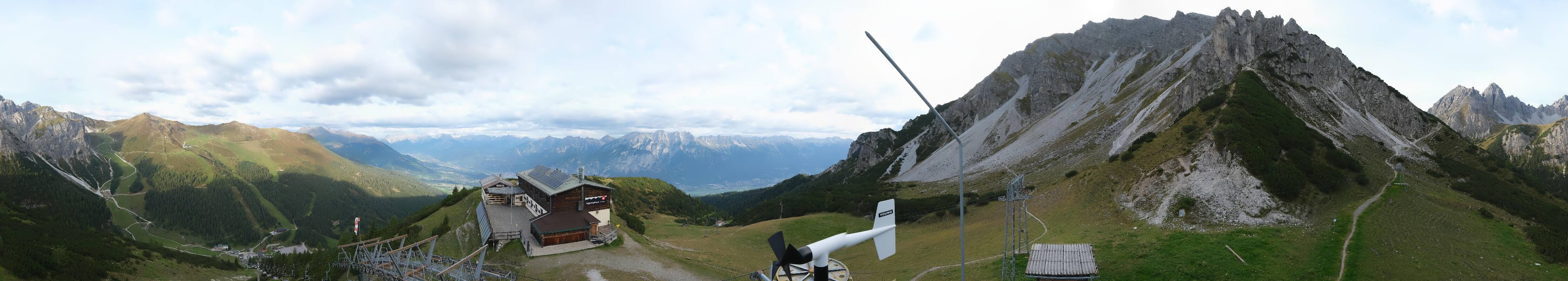 Archiv Foto Webcam Axams: Blick vom Birgitzköpflhaus