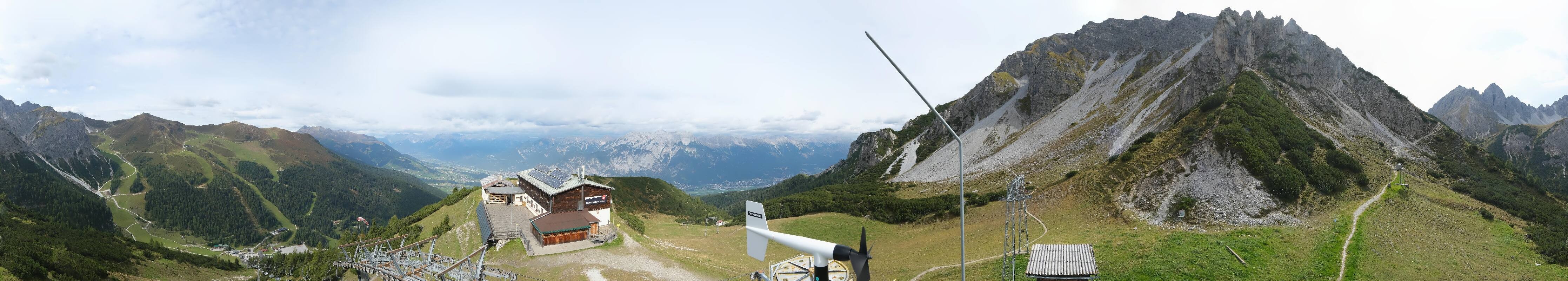 Archiv Foto Webcam Axams: Blick vom Birgitzköpflhaus