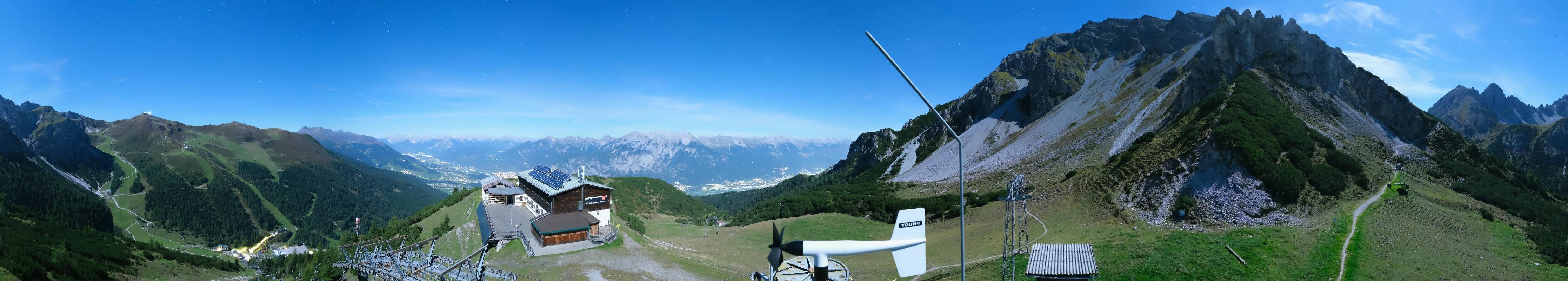 Archiv Foto Webcam Axams: Blick vom Birgitzköpflhaus