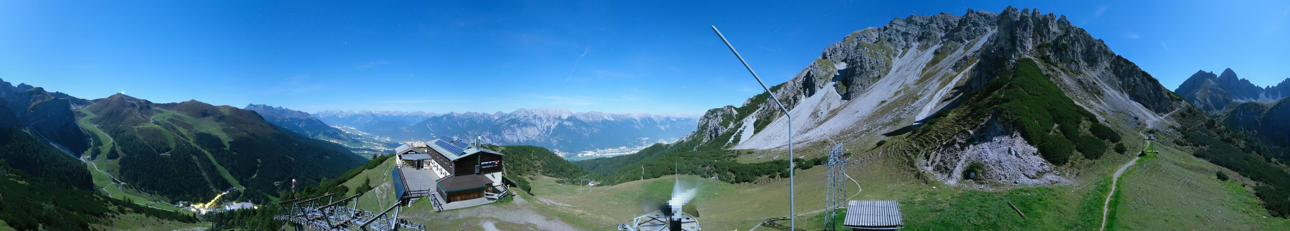 Archiv Foto Webcam Axams: Blick vom Birgitzköpflhaus
