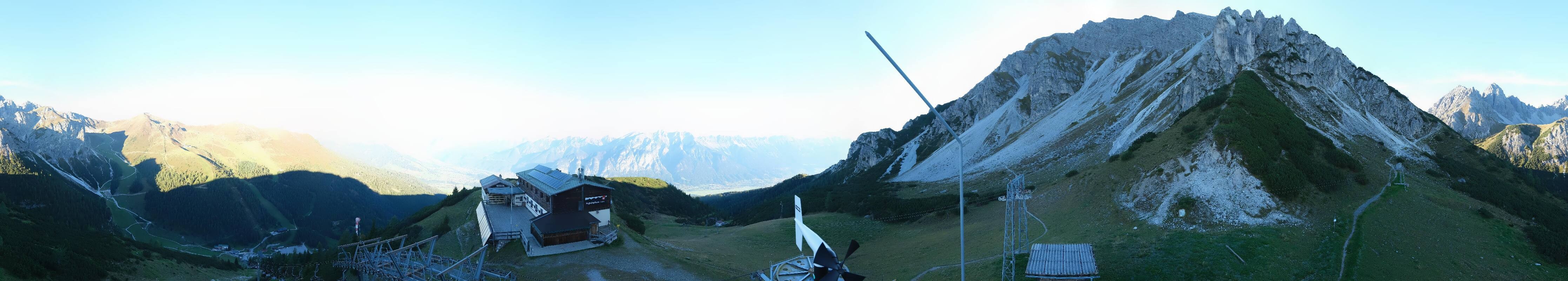 Archiv Foto Webcam Axams: Blick vom Birgitzköpflhaus