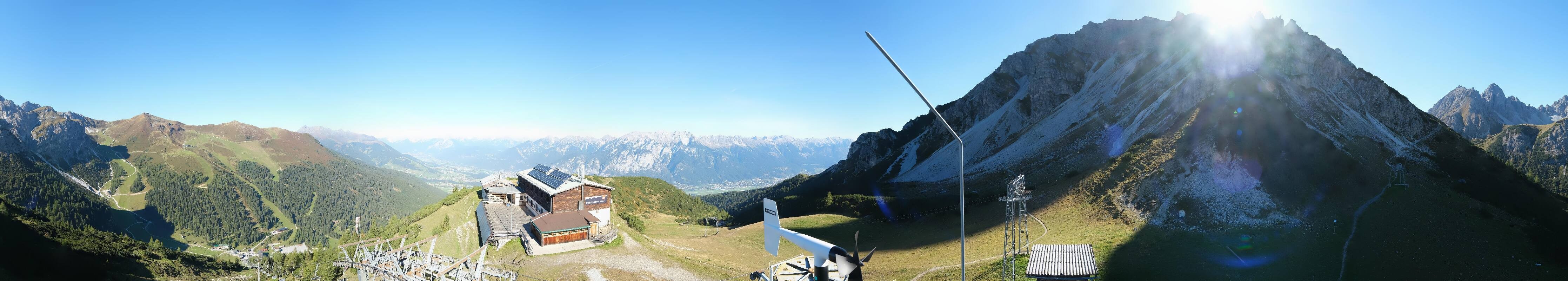 Archiv Foto Webcam Axams: Blick vom Birgitzköpflhaus