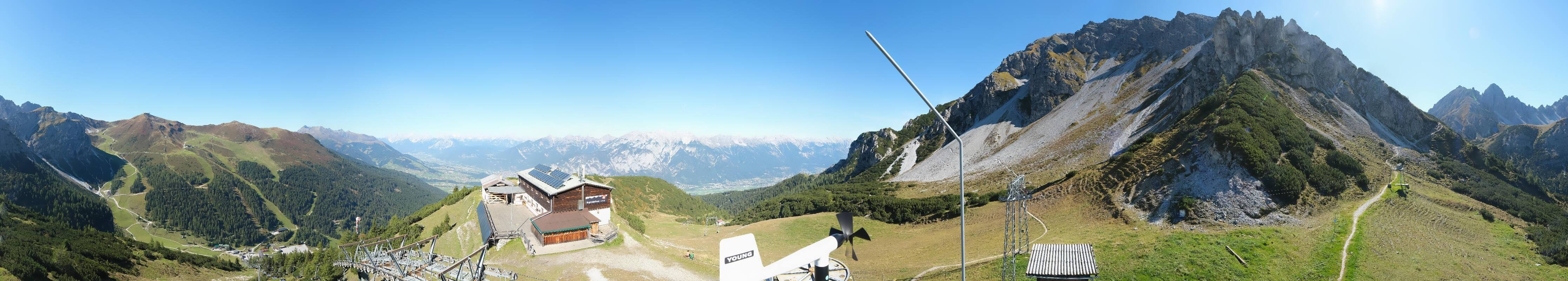 Archiv Foto Webcam Axams: Blick vom Birgitzköpflhaus