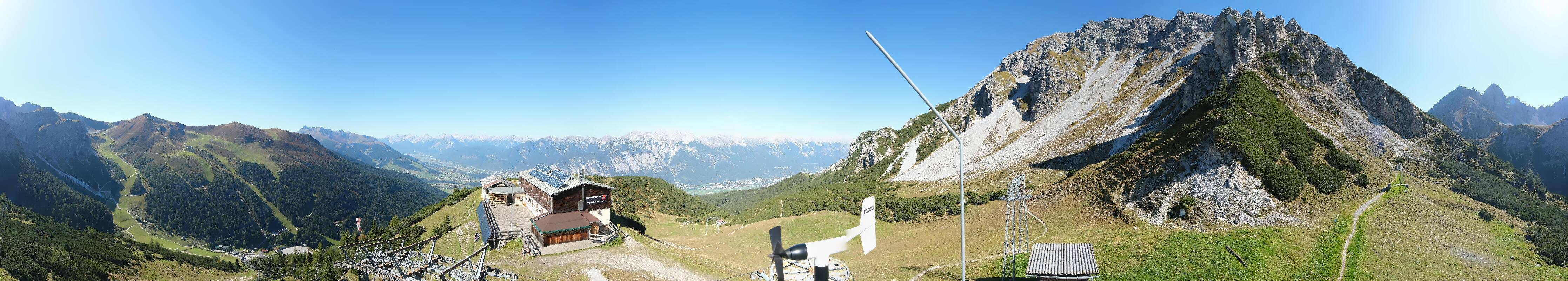 Archiv Foto Webcam Axams: Blick vom Birgitzköpflhaus