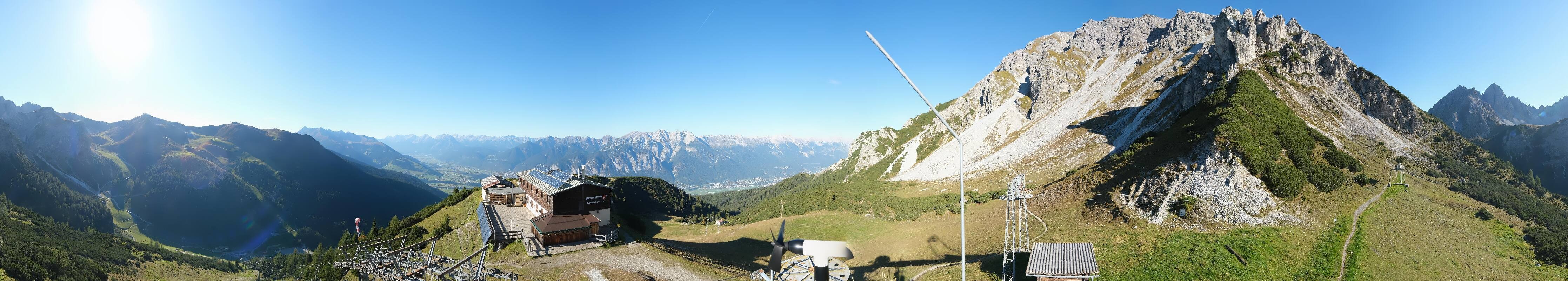 Archiv Foto Webcam Axams: Blick vom Birgitzköpflhaus