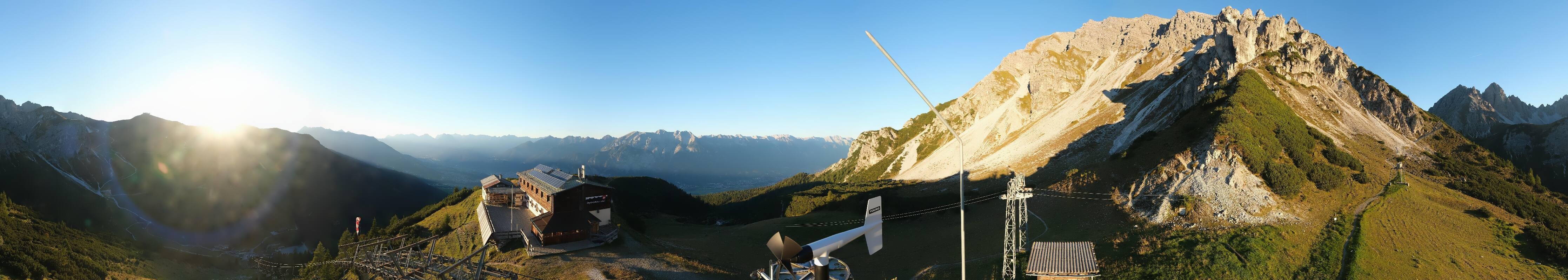 Archiv Foto Webcam Axams: Blick vom Birgitzköpflhaus