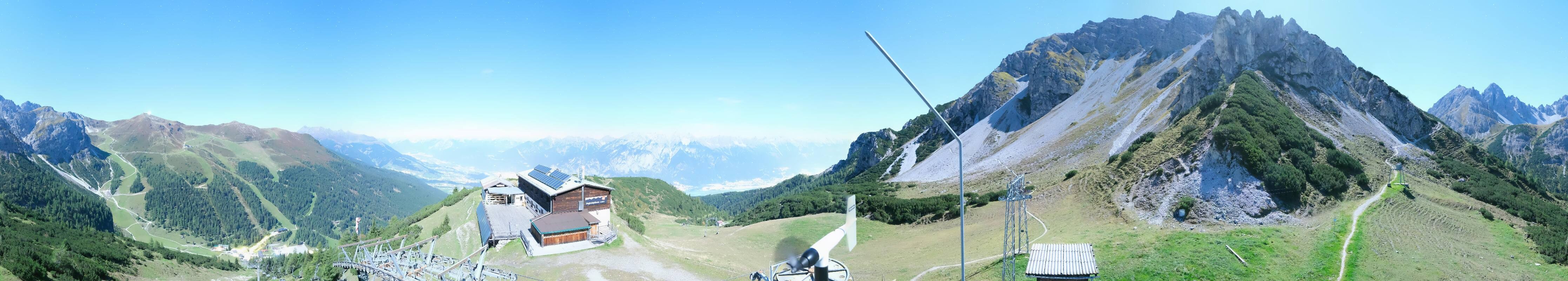Archiv Foto Webcam Axams: Blick vom Birgitzköpflhaus
