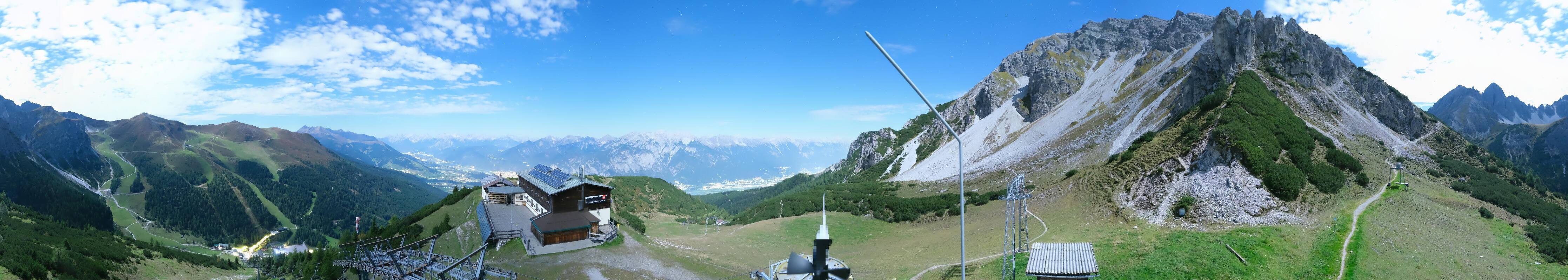 Archiv Foto Webcam Axams: Blick vom Birgitzköpflhaus