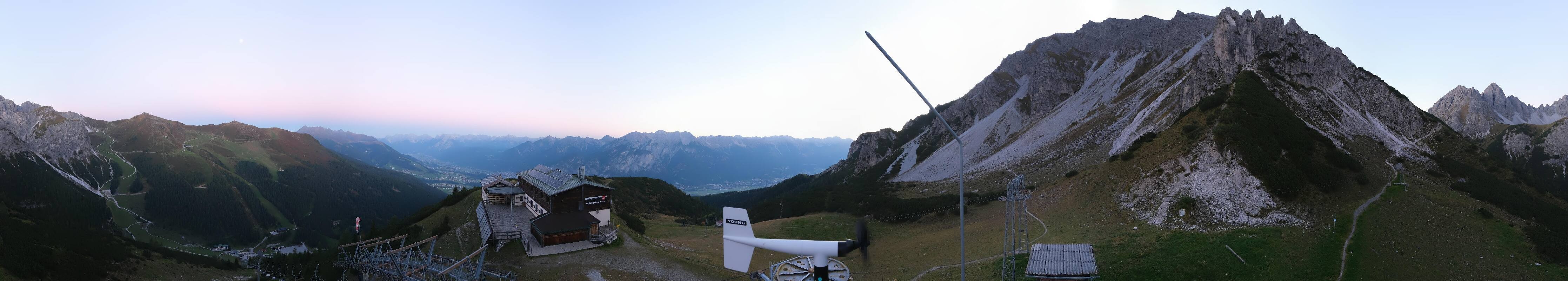 Archiv Foto Webcam Axams: Blick vom Birgitzköpflhaus
