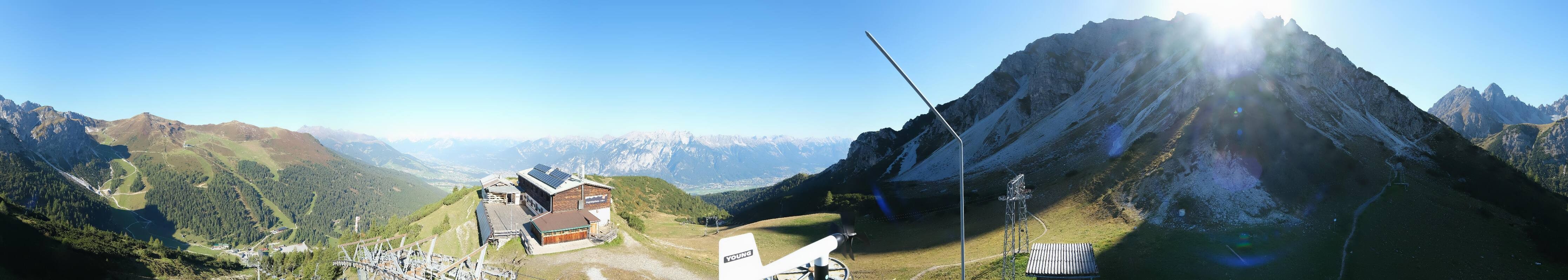 Archiv Foto Webcam Axams: Blick vom Birgitzköpflhaus