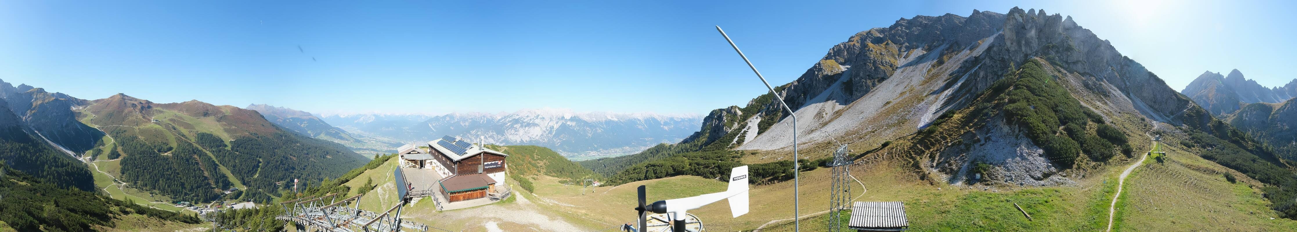 Archiv Foto Webcam Axams: Blick vom Birgitzköpflhaus