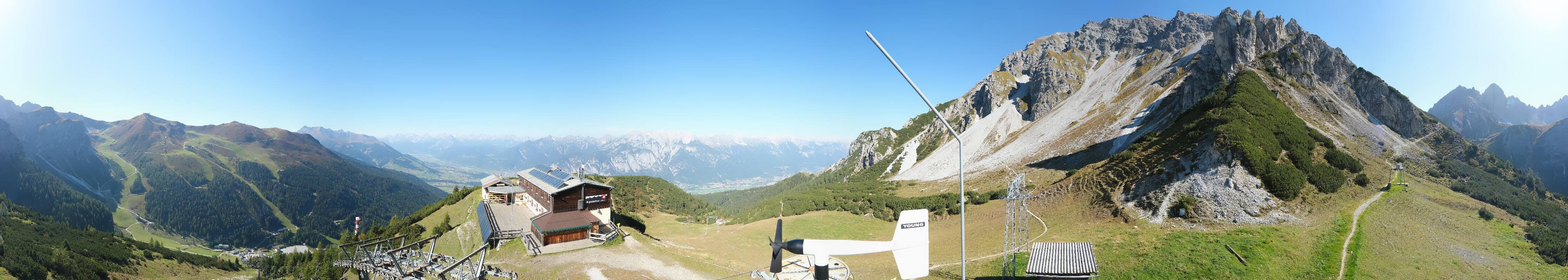 Archiv Foto Webcam Axams: Blick vom Birgitzköpflhaus